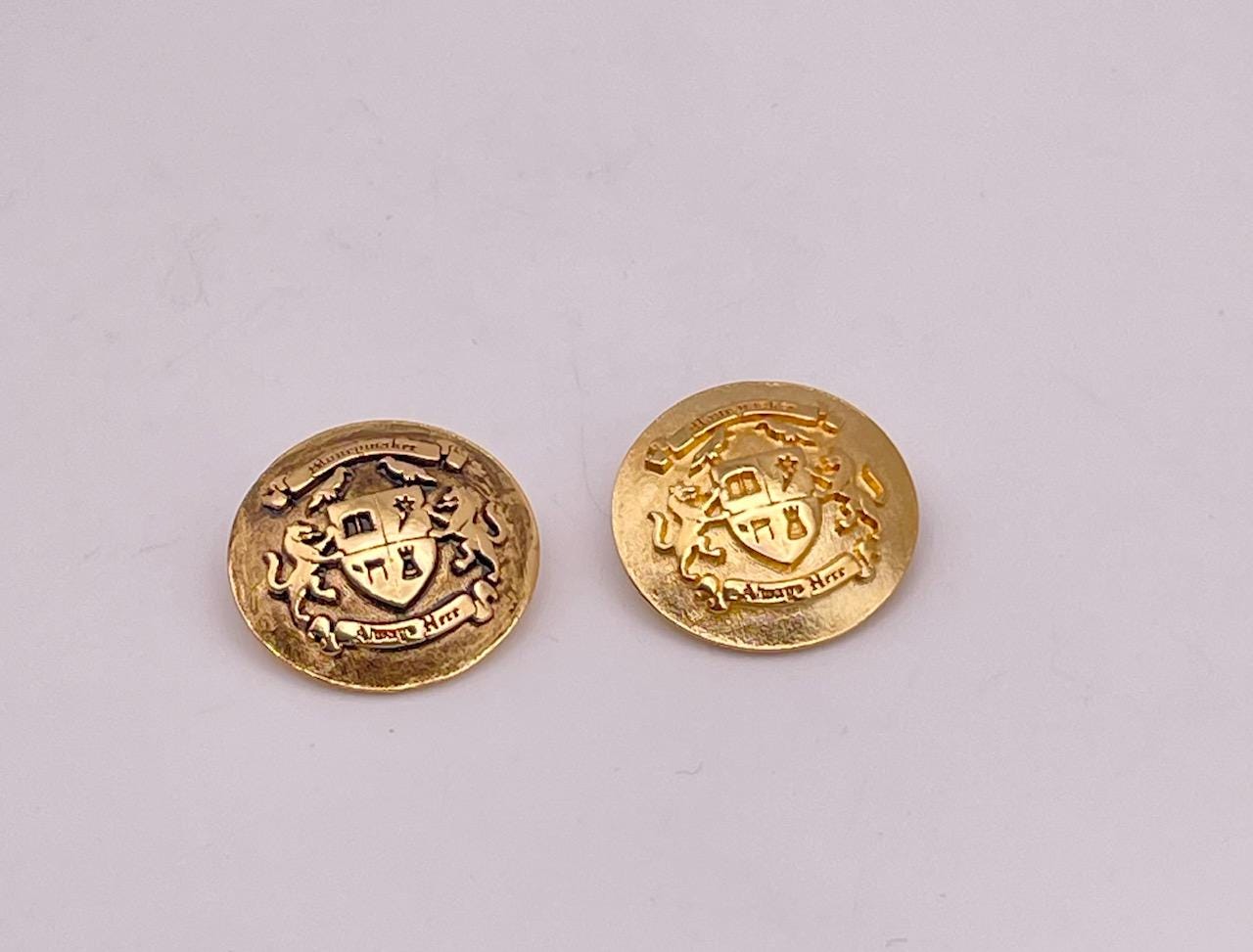 20mm Custom Metal Shank Buttons for Jackets, Coats, Dresses, Blazers, Clothing | Custom Decorative Buttons