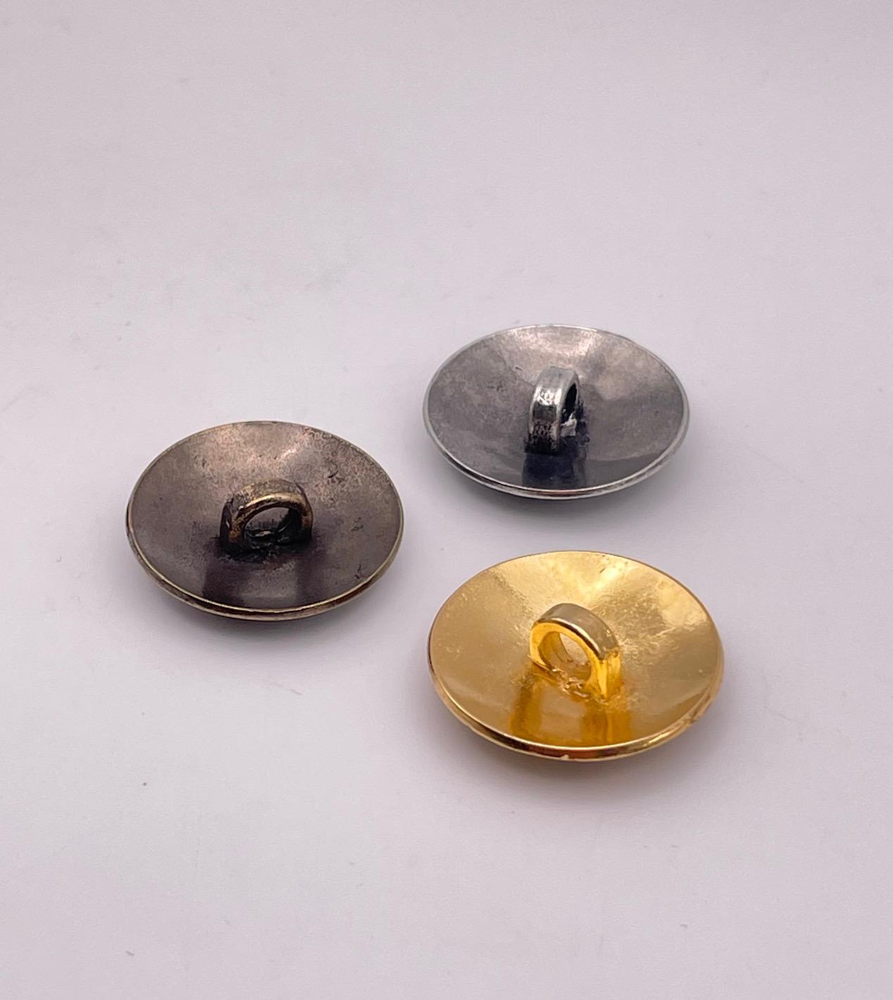 20mm Custom Metal Shank Buttons for Jackets, Coats, Dresses, Blazers, Clothing | Custom Decorative Buttons
