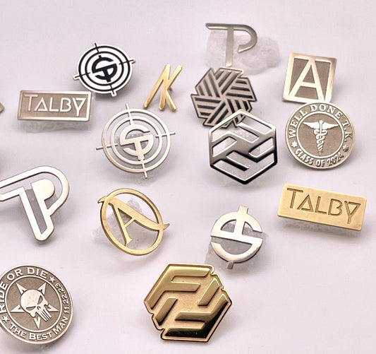 Custom Lapel Pin, Corporate Logo Lapel Pin, Groomsmen Lapel Pin, Initial Pin, Top-Quality Lapel Pin, Hat Pin, Jewelry Pin, Logo Pin,