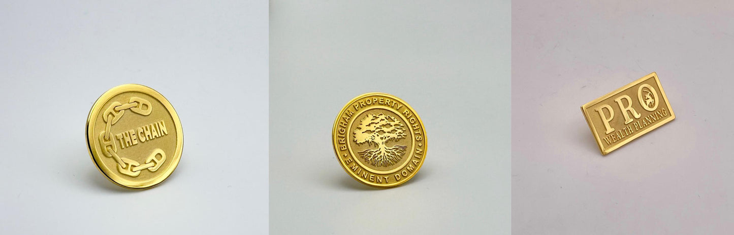 Custom Lapel Pin, Corporate Logo Lapel Pin, Groomsmen Lapel Pin, Initial Pin, Top-Quality Lapel Pin, Hat Pin, Jewelry Pin, Logo Pin,